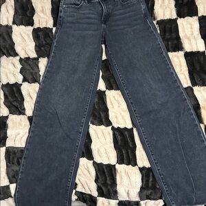 Buckle Black Mid-Rise Boyfriend Jeans- TALL GIRL friendly- length is about 35”